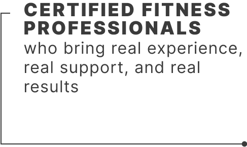certified fitness professionals